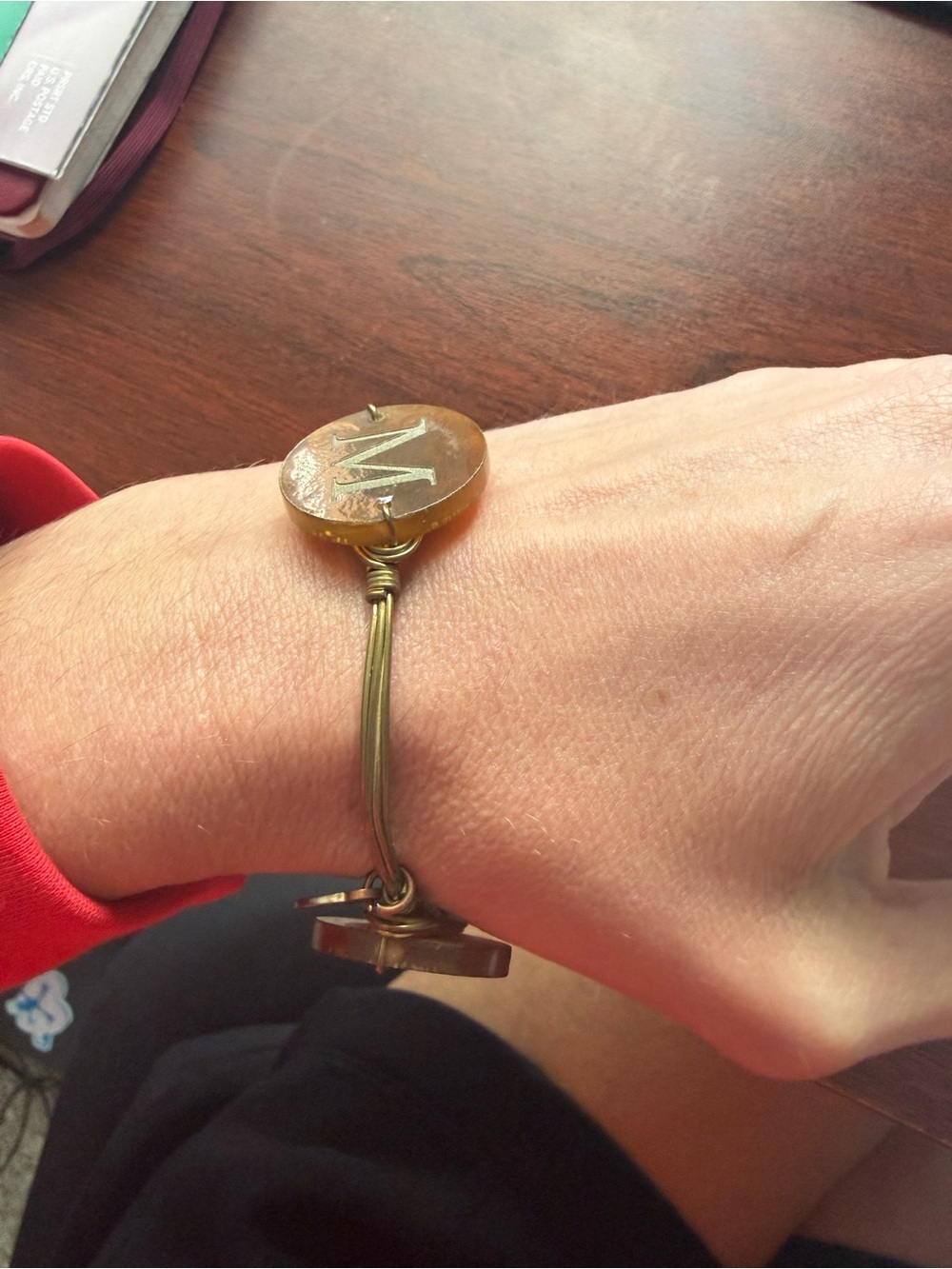 Moon and Lola “M” Initial Bracelet